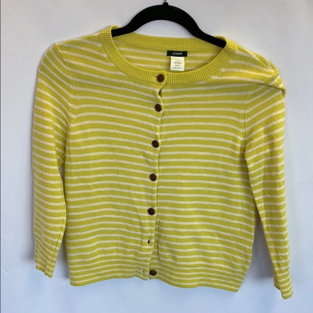 Wool and cashmere striped cardigan